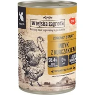 Mokra karma dla kotów - ALPHA SPIRIT I WIEJSKA ZAGRODA Wiejska Zagroda Indyk z Kurczakiem Dla Kociąt 400 g - miniaturka - grafika 1