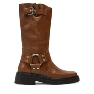 Kozaki damskie - Kozaki Vagabond Shoemakers Eyra 5452-201-34 Brązowy - miniaturka - grafika 1