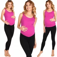 Spodnie ciążowe - Legginsy Ciążowe Z Niskim Panelem Getry Ciążowe - miniaturka - grafika 1