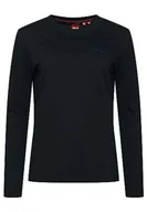 Koszule damskie - Superdry Vintage Logo L/S Top Koszula damska, Eclipse Navy, 36 - miniaturka - grafika 1