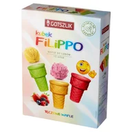 Dodatki do ciast w proszku - Tęczowe wafle do lodów kubek Filippo 80 g (15 sztuk) - miniaturka - grafika 1
