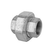 Łączniki, trójniki, kształtki - Śrubunek Atusa płaski 330 dwuzłączka prosta nakrętna płaska typ U1 3/4" GW Invena - miniaturka - grafika 1