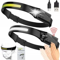 Latarki - CZOŁÓWKA MOCNA LATARKA CZOŁOWA LED NA GŁOWĘ 5 TRYB - miniaturka - grafika 1