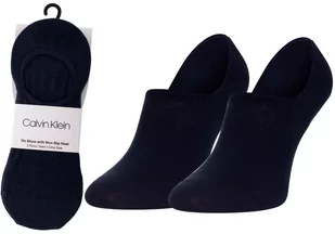CALVIN  KLEIN SKARPETKI STOPKI MĘSKIE 2 PARY NAVY 100001919 005 - Rozmiar: 40-46 - Skarpetki męskie - miniaturka - grafika 1
