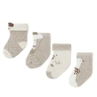 Skarpetki dla dzieci - Zestaw 4 par wysokich skarpet dziecięcych Mayoral 9762 Beżowy - miniaturka - grafika 1