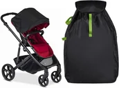 Torby i organizery dla mam - Pokrowiec Ochronny Na Wózek Dziecięcy Worek Do Samolotu Auta Torba Odblaski - miniaturka - grafika 1