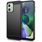 Etui i futerały do telefonów - Etui MOTOROLA MOTO G54 5G Tech-Protect TPU Carbon czarne - miniaturka - grafika 1