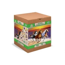 Puzzle drewniane XL 750 el. Wild Horses on the Beach Wooden.City - Puzzle - miniaturka - grafika 1