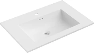 Mexen Otis umywalka wpuszczana w blat 71 x 46,5 cm, biała mat - 25187001 - Umywalki - miniaturka - grafika 1