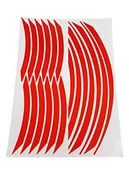 Akcesoria motocyklowe - Quattroerre 10392 Wheel Rim paski, czerwone - miniaturka - grafika 1