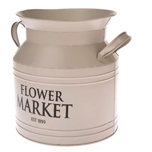 Beżowa metalowa doniczka Dakls Flower Market, ø 20 cm - Donice - miniaturka - grafika 1