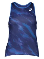 Koszulki sportowe damskie - asics Top sportowy w kolorze granatowym - miniaturka - grafika 1