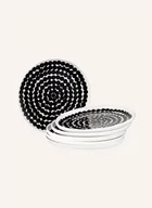Talerze - Marimekko Talerze Deserowe Oiva/Siirtolapuutarha, 6 Szt. schwarz - miniaturka - grafika 1