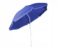 Parasole ogrodowe - Parasol Ogrodowy Plażowy Poly 240cm Granatowy - miniaturka - grafika 1