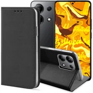 Etui i futerały do telefonów - ETUI Z KLAPKĄ DO Xiaomi Redmi 13 4G CZARNE ZAMYKANE MAGNETYCZNE - miniaturka - grafika 1
