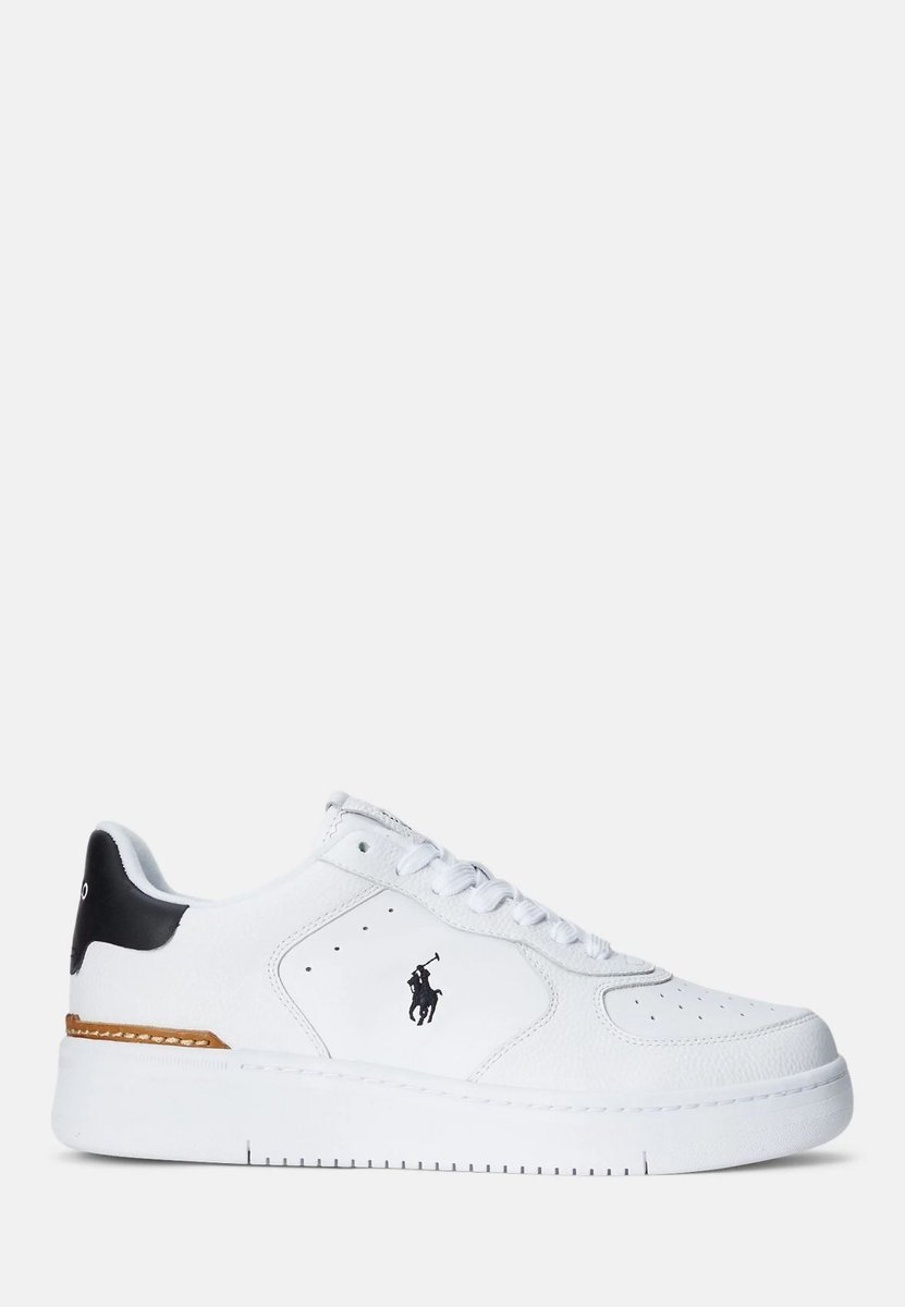 sneakers uomo ralph lauren master court - 809891791003 white black