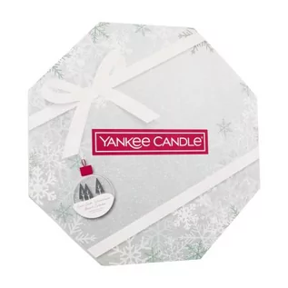 Świece - Yankee Candle Snow Globe Wonderland Advent Calendar zestaw Świeczka pod herbatę 24 x 9,8 g + Stojak na świeczkę unisex - grafika 1