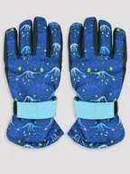 Rękawice narciarskie - Rękawiczki narciarskie 5P chłopięce dinozaury 12 - miniaturka - grafika 1