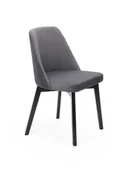 Krzesła - Krzesło Flavio 1 Czarny 134 / 731 Portland Grafit - miniaturka - grafika 1