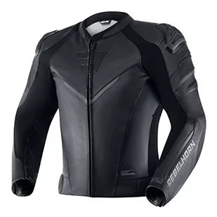 REBELHORN Fighter skórzana kurtka motocyklowa, ochrona łokci, ramion, wiatro- i wodoszczelna kamizelka softshell, wentylacja, elementy odblaskowe, 4 kieszenie - Odzież motocyklowa - miniaturka - grafika 1