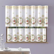 Firany - Zazdrostki Woalowe Druk Święta Złoto 150 X 70 [Cm] - miniaturka - grafika 1