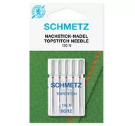 Akcesoria i części do maszyn do szycia - Igły do maszyn do szycia 130/705H DUŻE OKO do tkanin Schmetz 5x80 - miniaturka - grafika 1