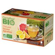 Herbata - Carrefour Bio Herbata zielona o smaku pomarańczowo-cytrynowo-grejpfrutowym 30 g (20 x 1,5 g) - miniaturka - grafika 1