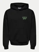 Bluzy męskie - Only & Sons Bluza 22032074 Czarny Oversize - miniaturka - grafika 1