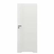 Drzwi wewnętrzne - Skrzydło drzwiowe bezprzylgowe łazienkowe z podcięciem wentylacyjnym Trim D1 80 prawe białe Porta - miniaturka - grafika 1