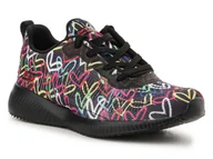 Sneakersy damskie - Skechers Bobs Squad Starry Love Black 117092-BKMT - miniaturka - grafika 1