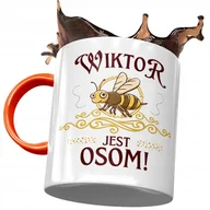 Kubki - Kubek Pomarańczowy Dla Wiktora Kolegi Męża Prezent z Nadrukiem ze Zdjęciem + Opakowanie na prezent (wzór 04) - miniaturka - grafika 1