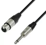 Akcesoria do nagłośnienia - ah Cables adam hall 4 Star Series przewód mikrofonowy, rean XLR żeński na jack 6.3 MM Mono, 1.5 m K4MFP0150 - miniaturka - grafika 1