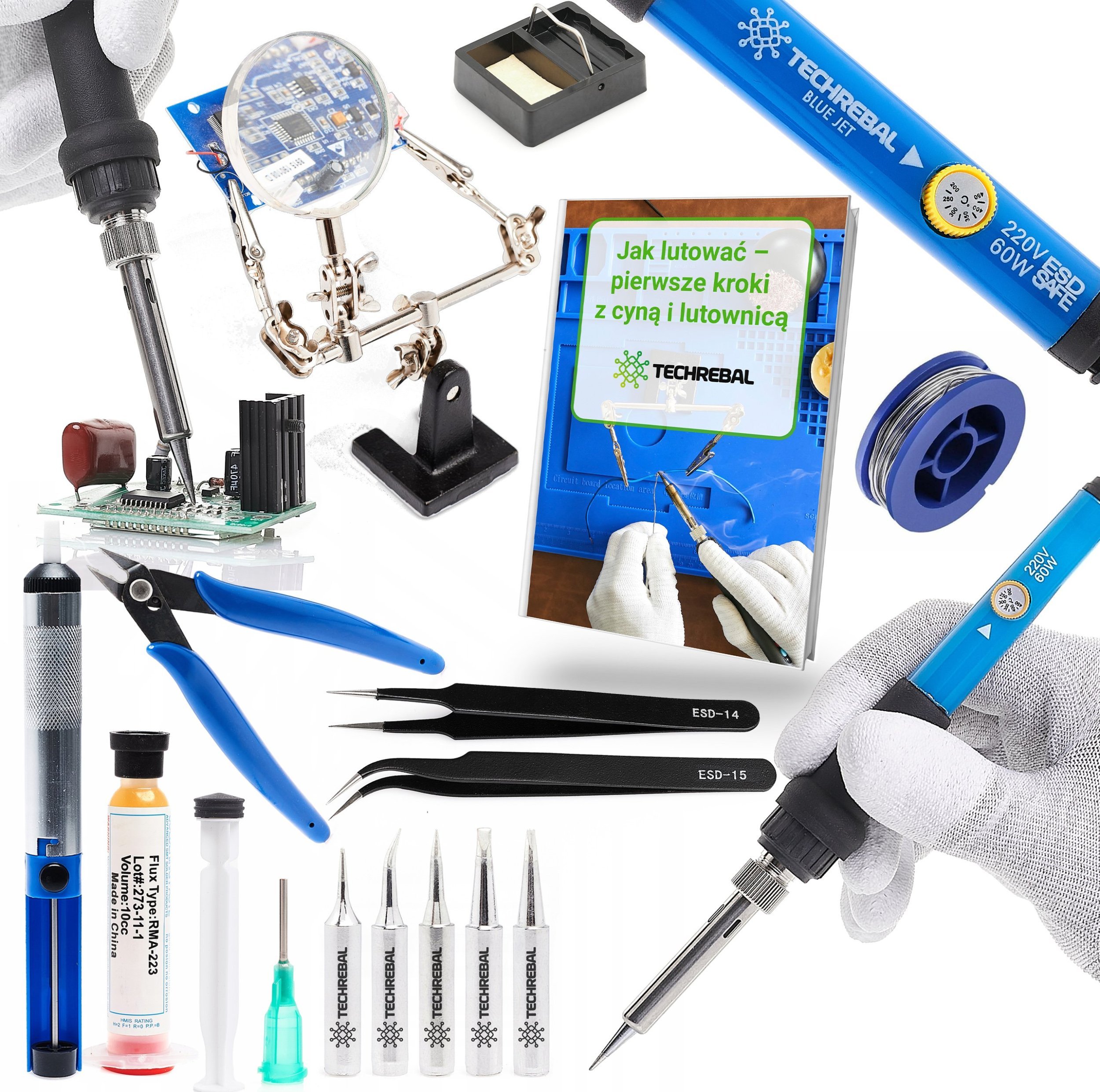 Techrebal Blue Jet 60W Zestaw Lutowniczy