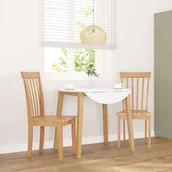 Krzesła - vidaXL Krzesła do jadalni 2 szt. Naturalne drewno lite guma - miniaturka - grafika 1
