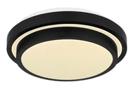 Lampy sufitowe - Globo Gregory 41762BS plafon lampa sufitowa 1x18W LED 4000K czarny/opalizowany - miniaturka - grafika 1
