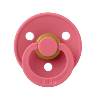 BIBS COLOUR ANATOMICAL CORAL S Smoczek ortodontyczny kauczuk Hevea - Smoczki uspokajające - miniaturka - grafika 1