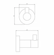 Wieszaki łazienkowe - Omnires MP60110CR - miniaturka - grafika 1