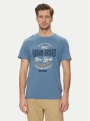 Koszulki męskie - Blend T-Shirt 20717759 Niebieski Regular Fit - miniaturka - grafika 1