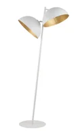 Lampy stojące - 2-punktowa lampa stojąca Sfera podłogowa biała złota - miniaturka - grafika 1