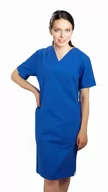 Odzież medyczna - Sukienka medyczna chirurgiczna chabrowa bawełna 100% 3XL - miniaturka - grafika 1