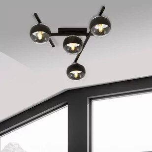 Emibig Smart lampa sufitowa 4-punktowa czarna/transparentna 1105/4 - Lampy sufitowe - miniaturka - grafika 3