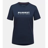 Koszulki sportowe damskie - Koszulka damska Mammut Core T-Shirt Women Logo Rozmiar: S / Kolor: ciemnoniebieski - miniaturka - grafika 1
