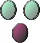 Akcesoria do drona - ZESTAW 3X FILTR POLARYZACYJNY CPL + ULTRAFIOLETOWY UV + SZARY ND16 DO DJI OSMO ACTION 3, 4, 5PRO - miniaturka - grafika 1