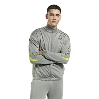 Koszulki i topy damskie - Reebok Vector Dzianinowy top dresowy, zielony (Harmony Green/Kwasowy Yellow), S, Zielona harmoniczna/kwasowa żółta, S - grafika 1