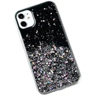 Etui i futerały do telefonów - Etui silikonowe Wozinsky Star Glitter do Apple iPhone 11 - Czarny KP8647 - miniaturka - grafika 1