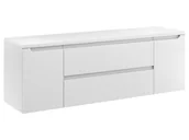 Szafki łazienkowe - Szafka Wisząca Z Blatem ETH 140 cm D - Biały Mat - miniaturka - grafika 1