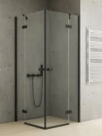 Kabiny prysznicowe - New Trendy Czarna kabina prysznicowa drzwi uchylne 110x120 EXK-4991 Reflexa Black - miniaturka - grafika 1