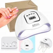 Lampy UV do paznokci - Lampa do paznokci UV LED 120W szybkie suszenie manicure pedicure biała - miniaturka - grafika 1
