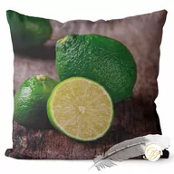 Poszewki na poduszki - Poszewka 3D bawełna satyna 40x40cm  LIMONKA - miniaturka - grafika 1