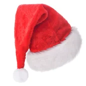 Pozostałe akcesoria świąteczne - SPRINGOS Czapka Świętego Mikołaja pluszowa przebranie - miniaturka - grafika 1